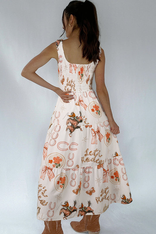Western Horseshoe Midi Dress