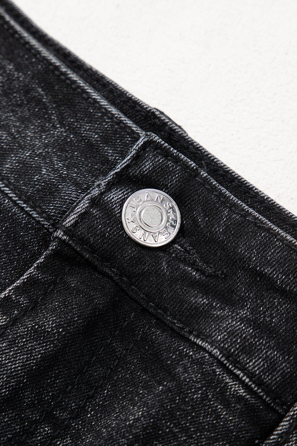 Raw Hem Denim Mini Skirt