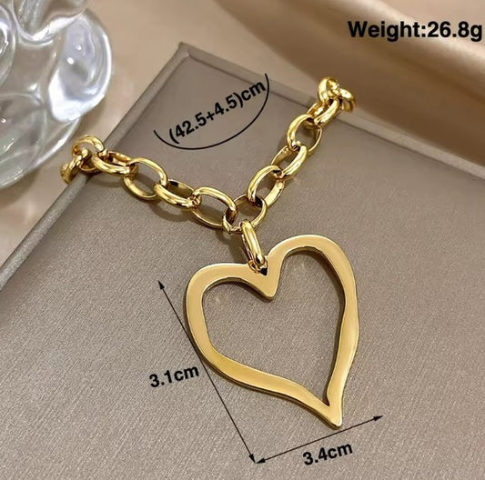 Bold Heart Necklace