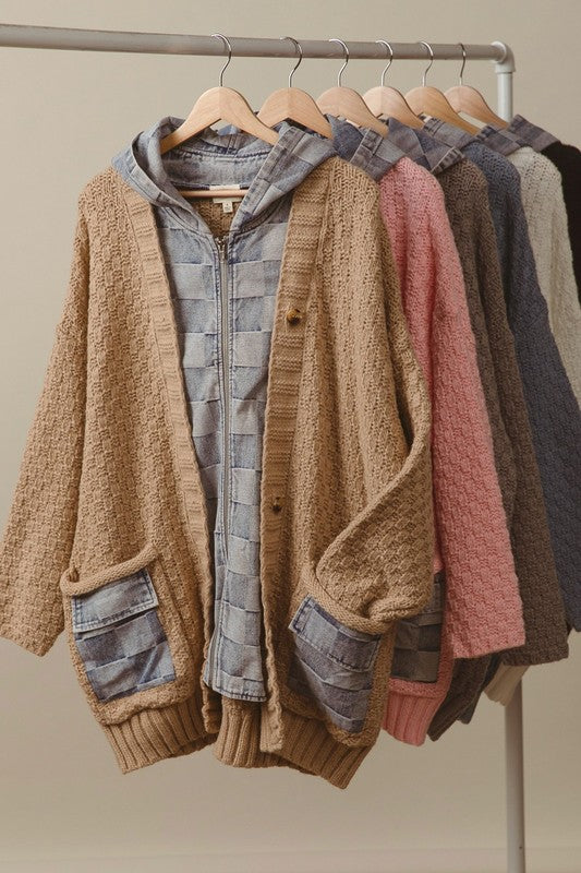 Washed Checker Denim