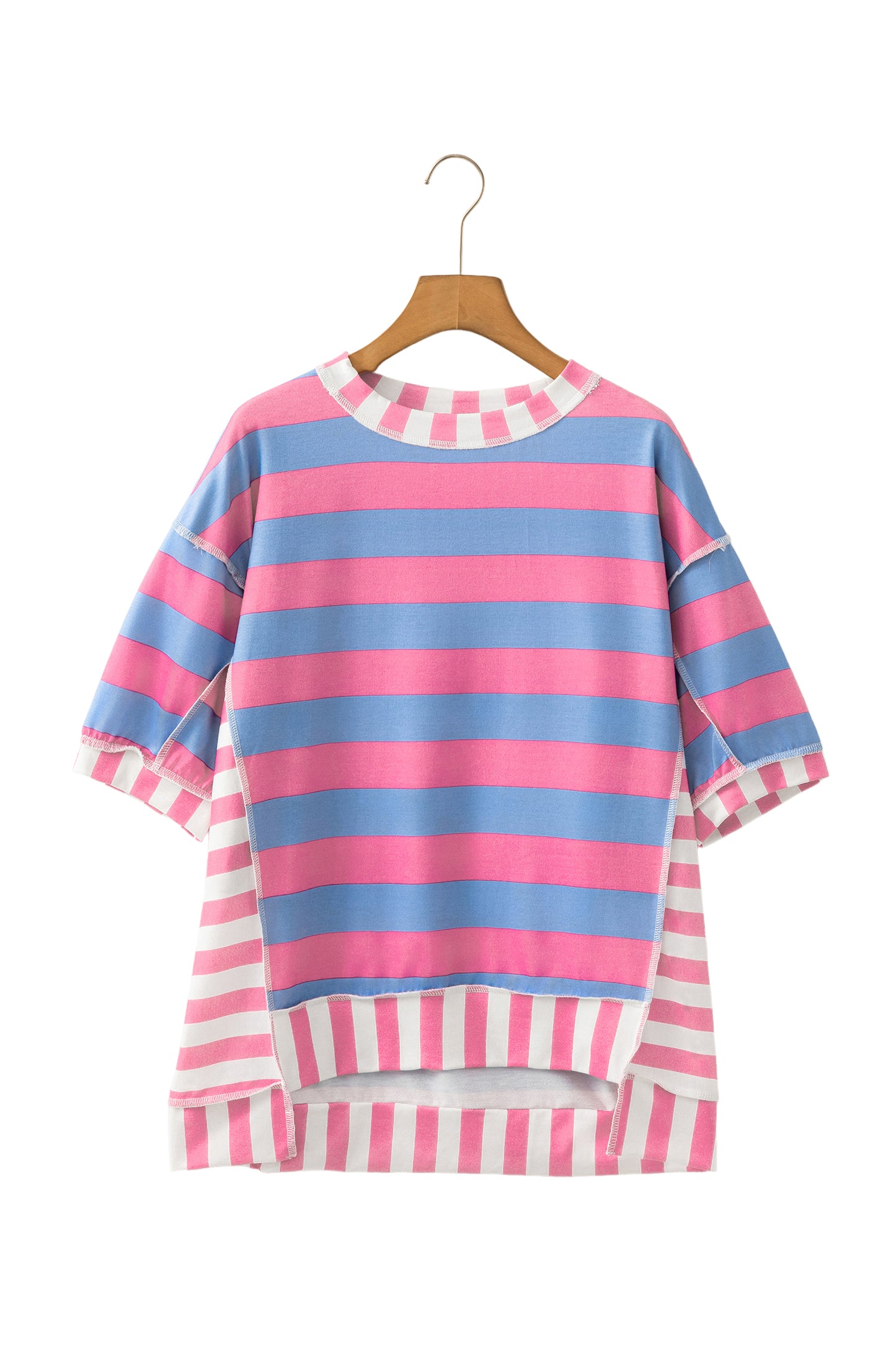 Patchwork Oversized Top