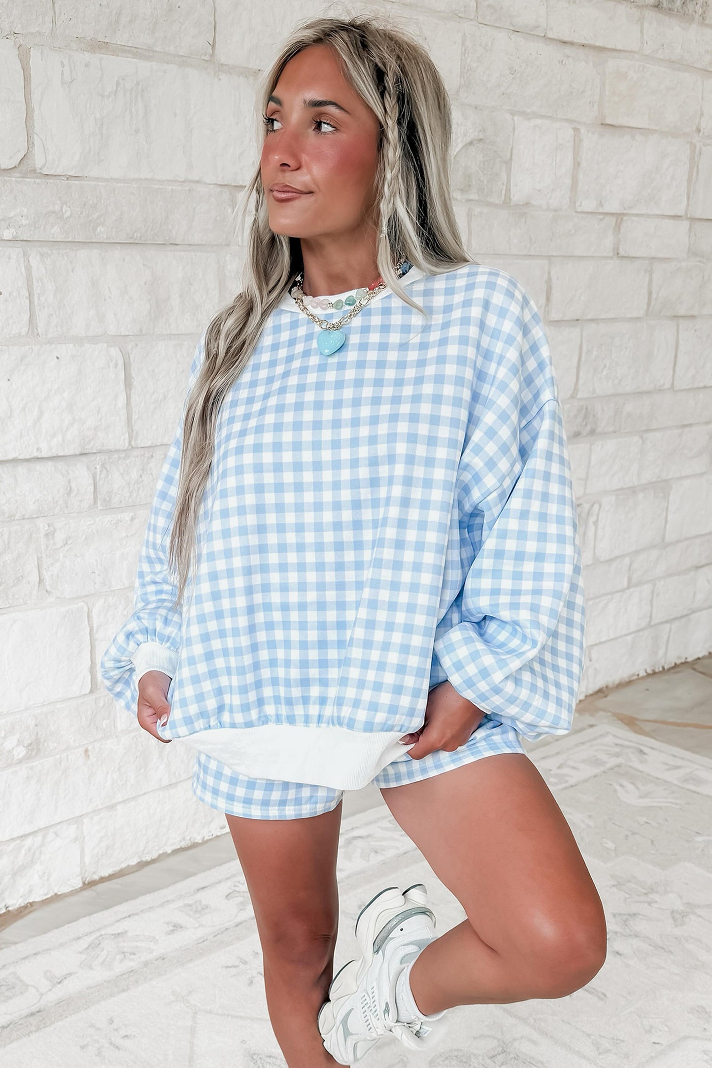 Plaid Baggy 2pcs Outfit