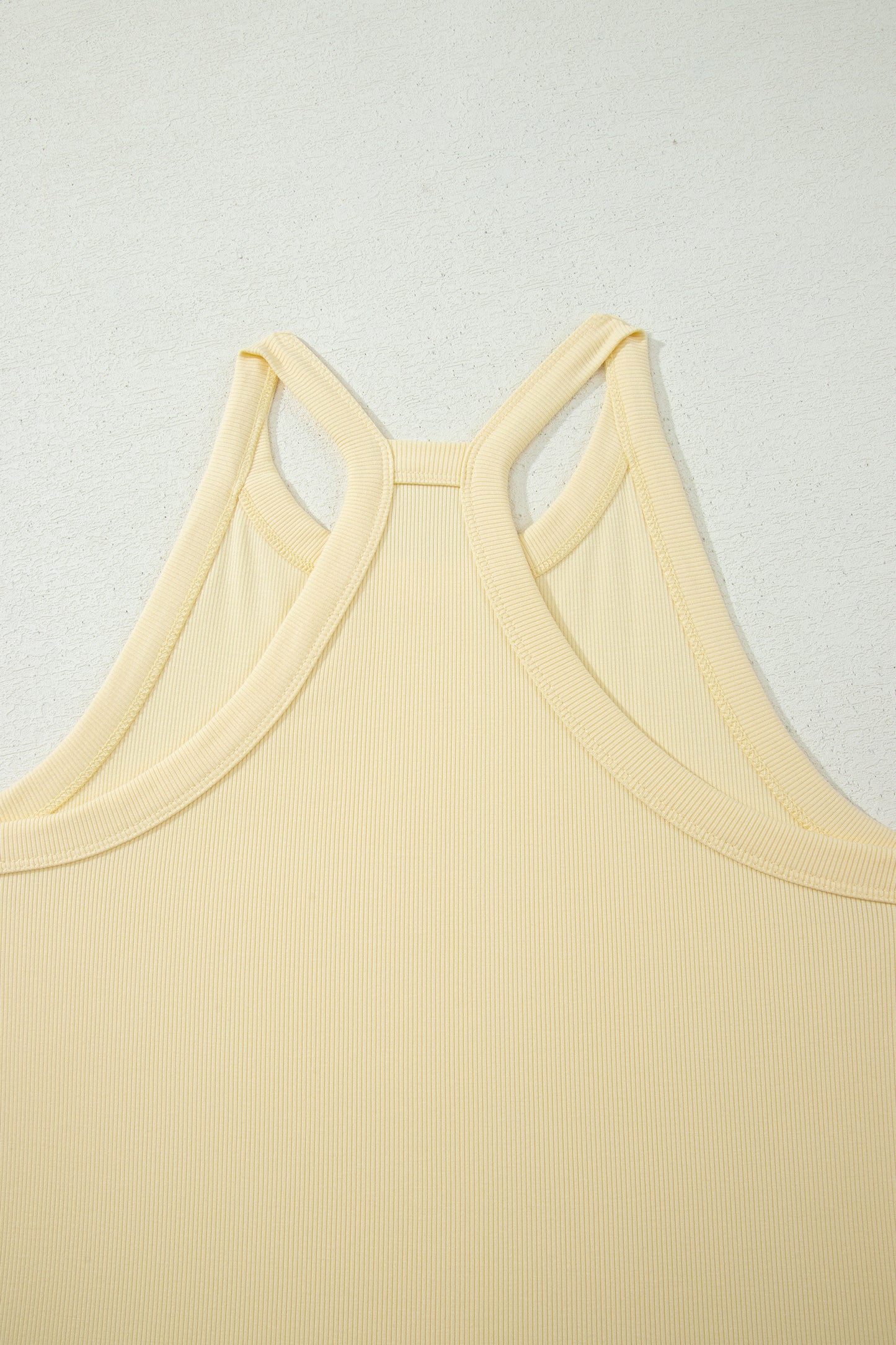 Slim Ribbed Tank Top and Sweatpants Set