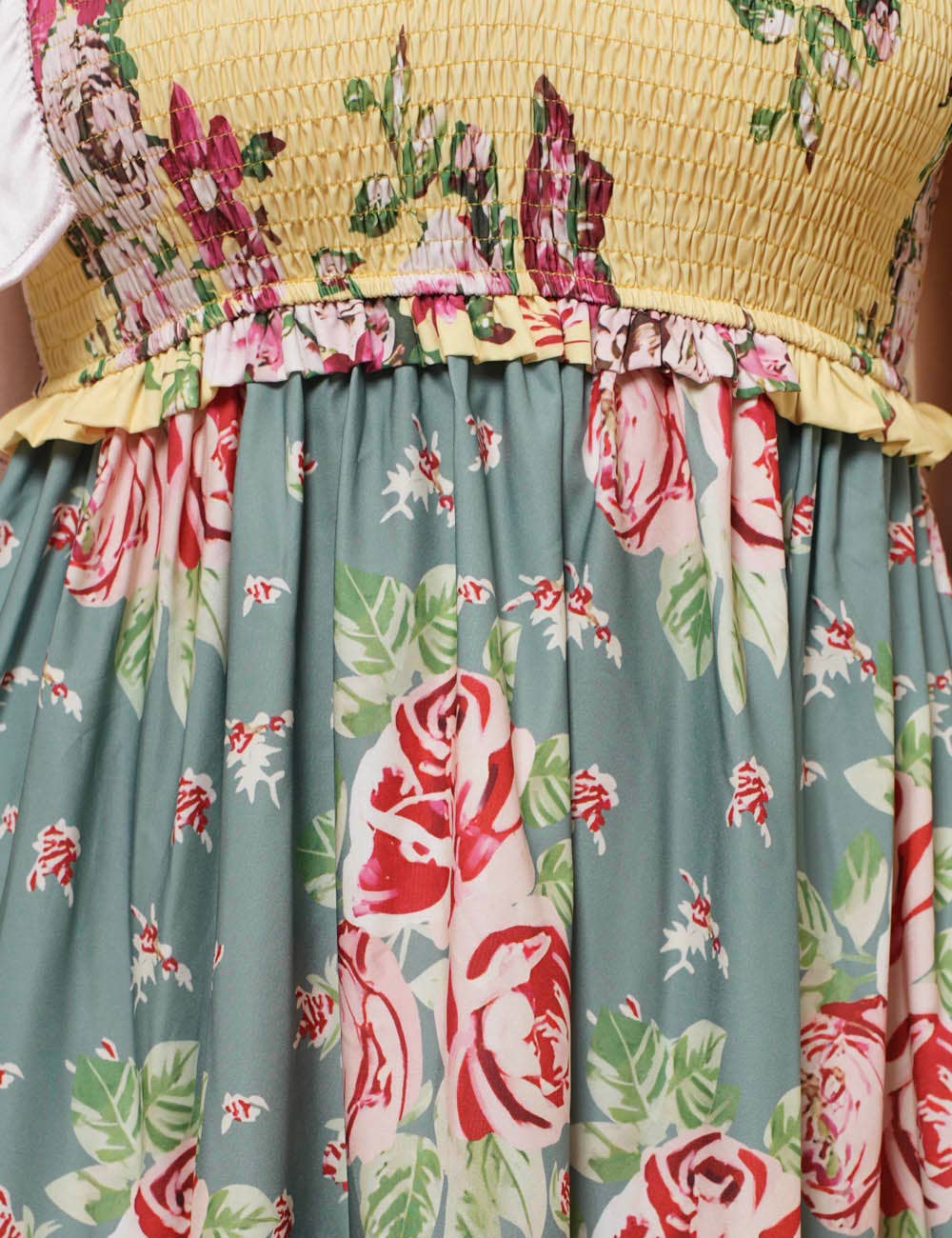 Sunset Bloom Tie-Shoulder Floral Maxi Dress