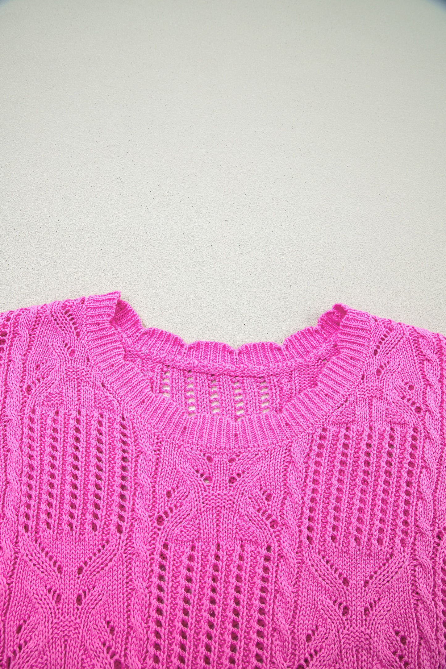 Knit Short Sleeve Sweater