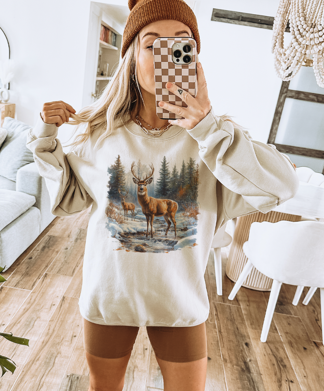 Retro Deer Sweatshirts