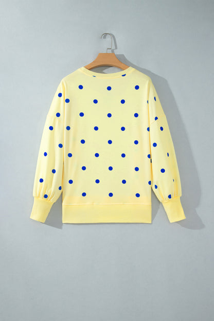 Loose Long Sleeve Split Hem Pullover Top