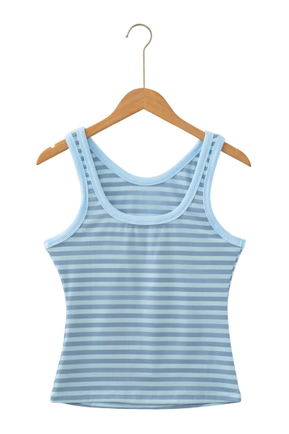 Ribbed Knit Slim Tank Top