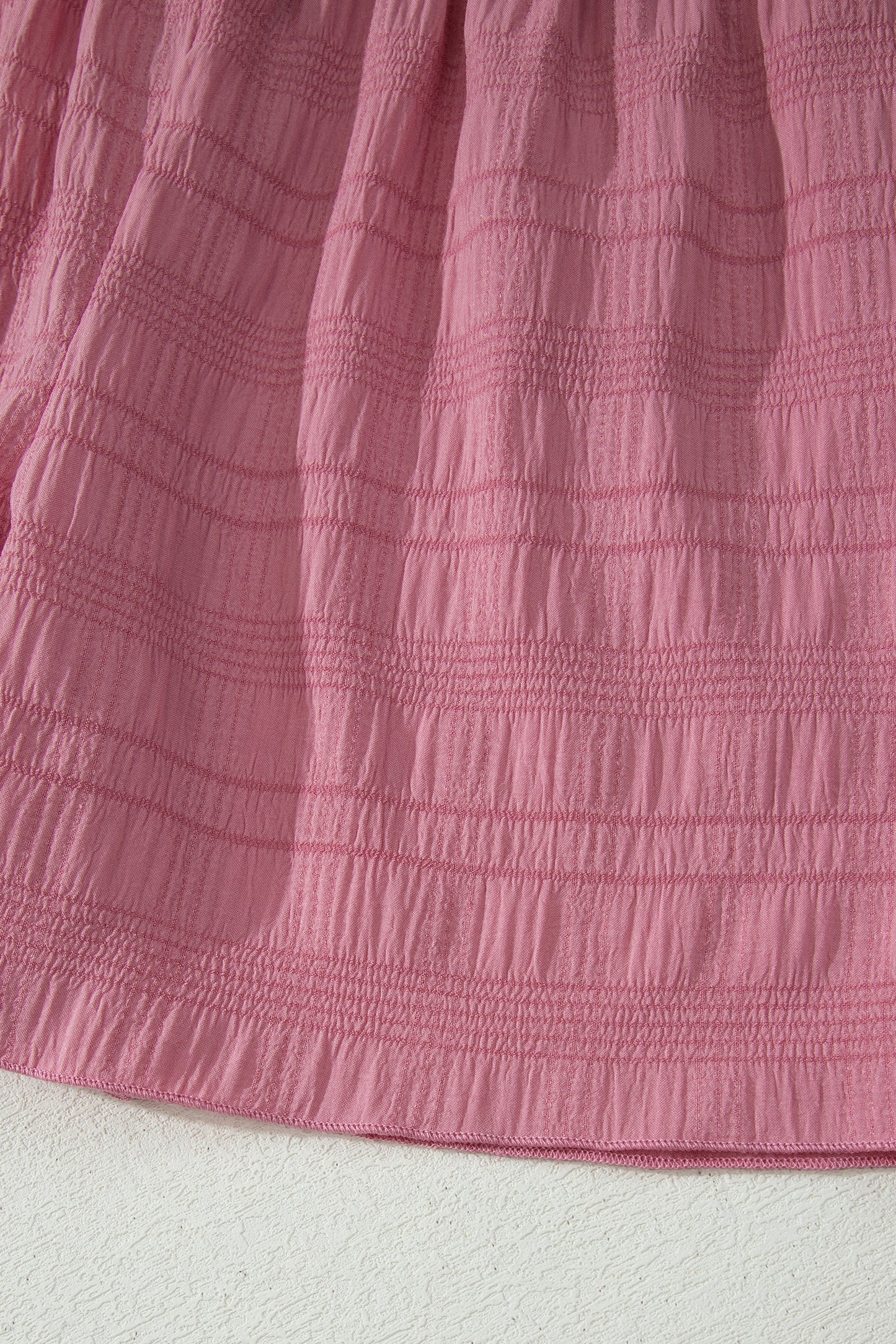 Shirred High Waist Shorts Set