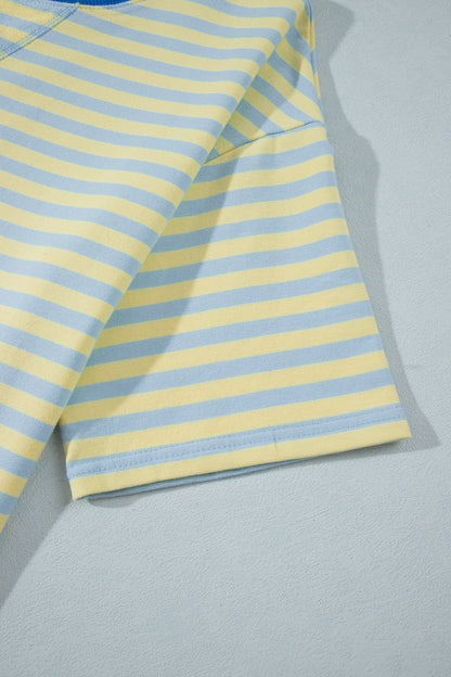 Loose Tee Drawstring Elastic Waist 2pcs Pant Set
