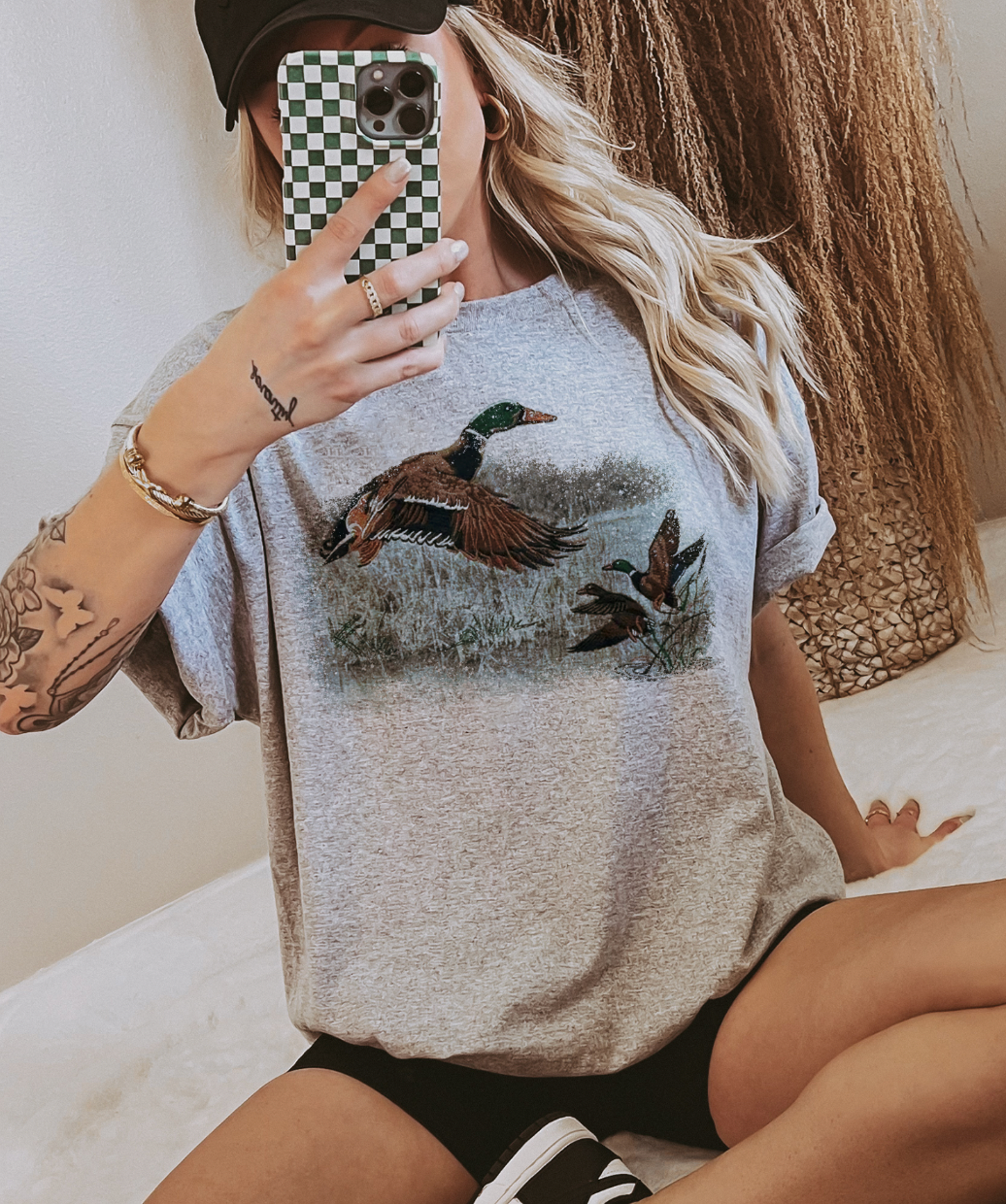Retro Duck Scene Sweatshirt