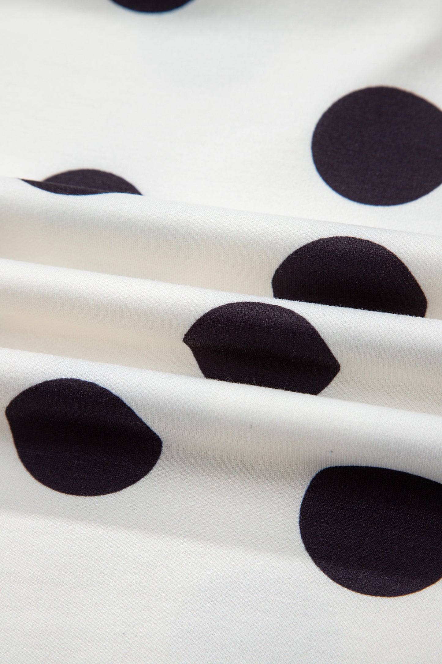 Pink Polka Dot Print Pullover and Shorts Set