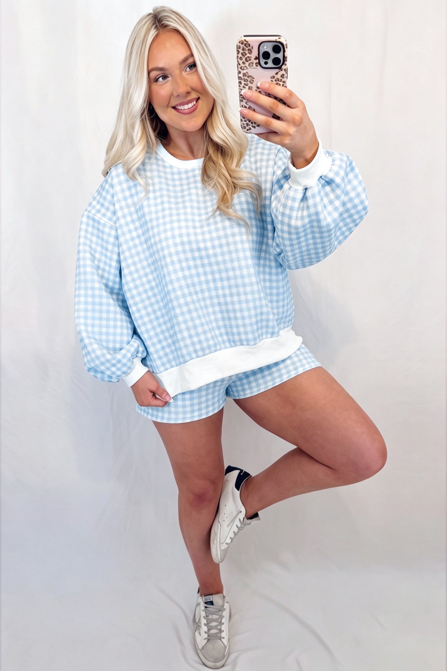 Plaid Baggy 2pcs Outfit