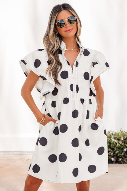 Polka Dot Loose Mini Dress
