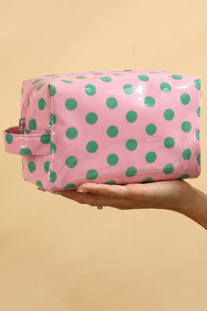 Polka Dot Makeup Bag