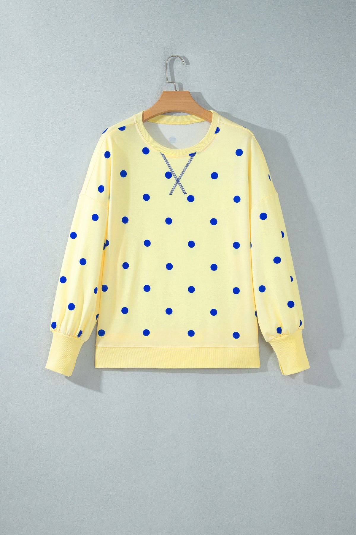 Loose Long Sleeve Split Hem Pullover Top