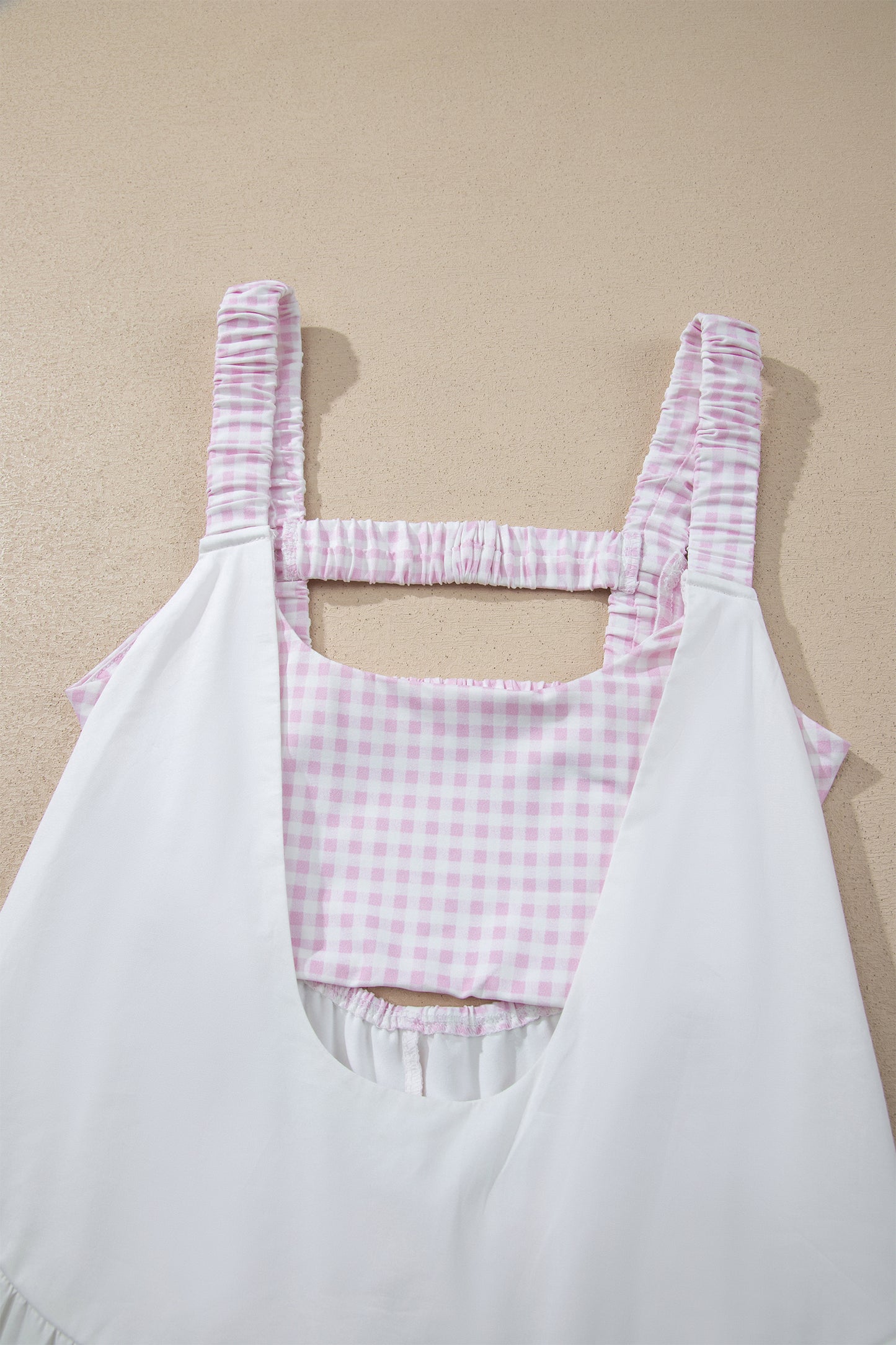 Gingham Loose Mini Dress