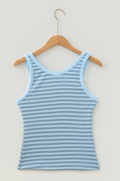Ribbed Knit Slim Tank Top