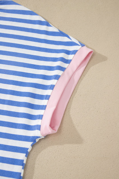Sky Blue Stripe 2pcs Set
