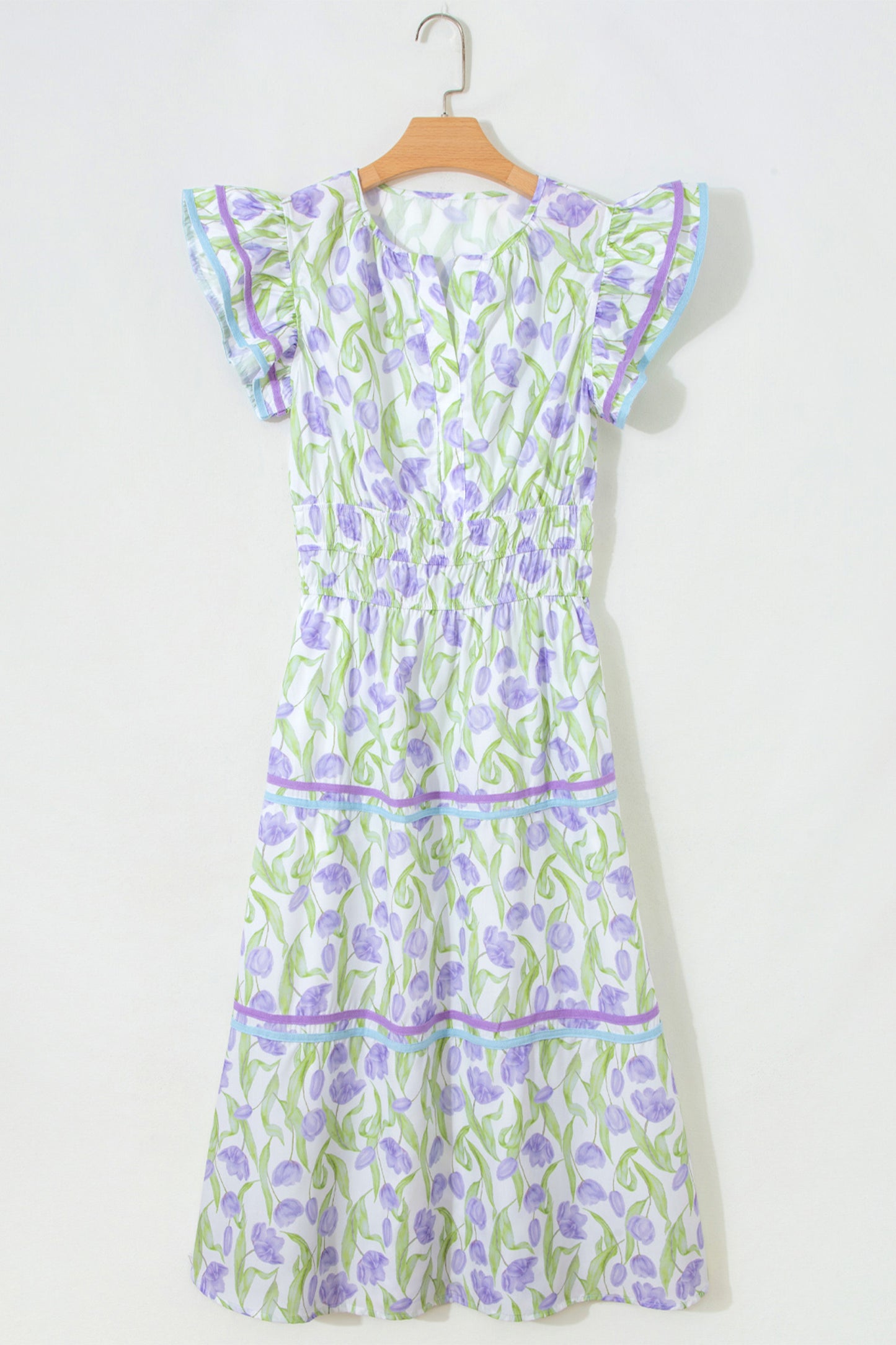 Purple Tulip Midi Dress