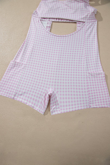Gingham Loose Mini Dress