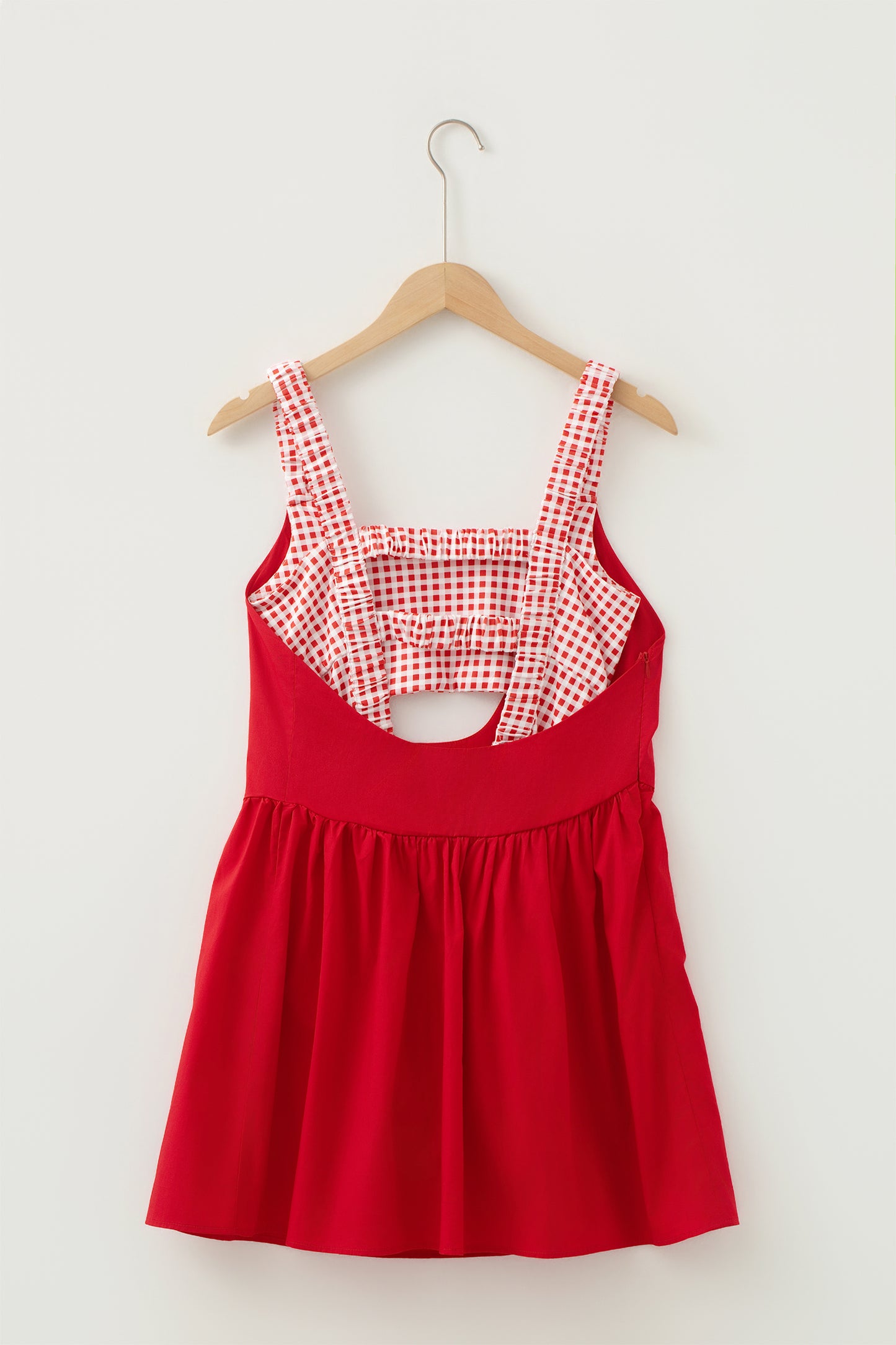 Gingham Loose Mini Dress