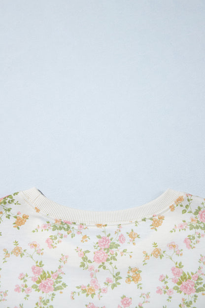 Floral Print 2pcs Set