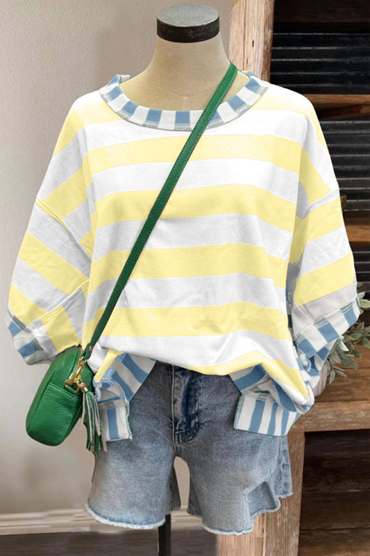 Patchwork Oversized Top