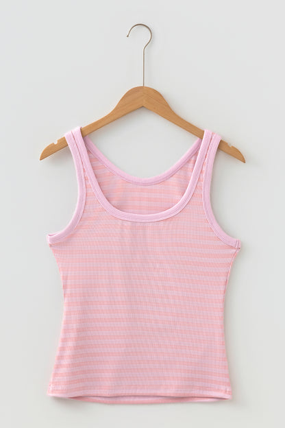 Ribbed Knit Slim Tank Top