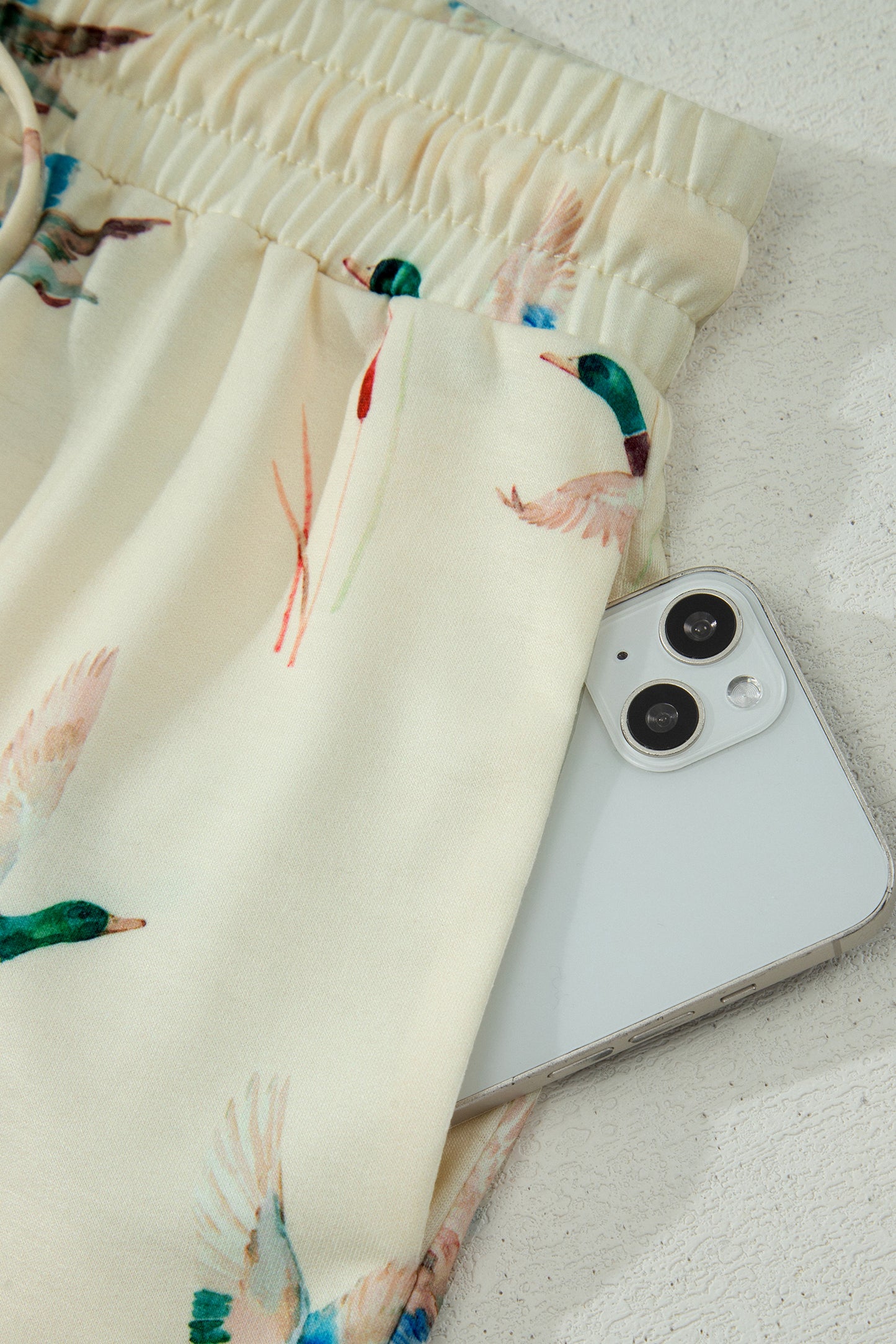 Duck Print Oversized Short Set