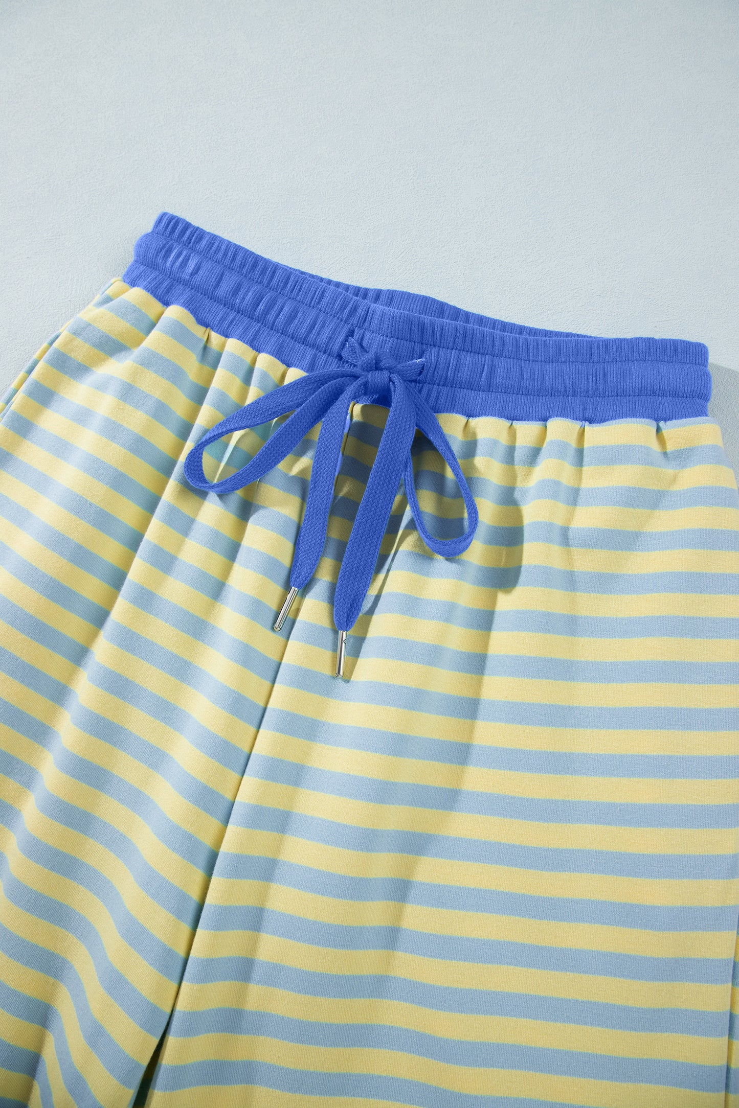 Loose Tee Drawstring Elastic Waist 2pcs Pant Set