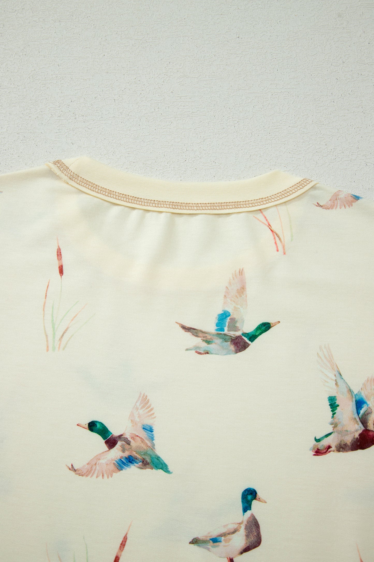 Duck Print Oversized Short Set