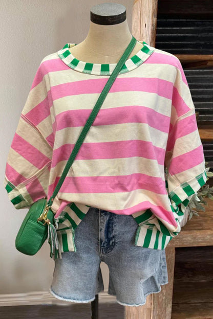 Patchwork Oversized Top