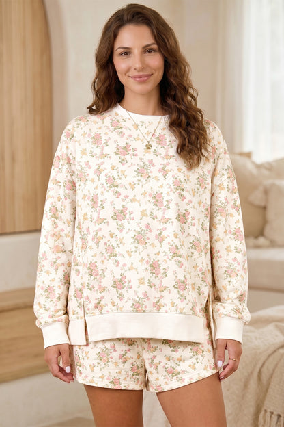 Floral Print 2pcs Set