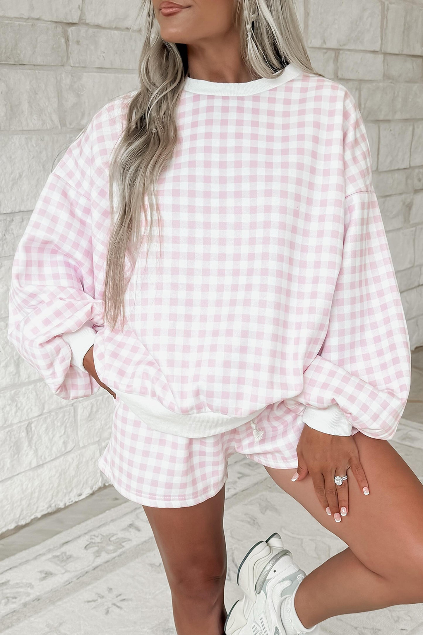 Plaid Baggy 2pcs Outfit
