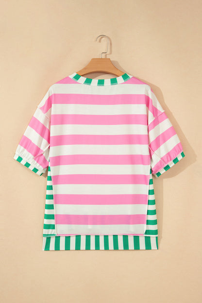Patchwork Oversized Top