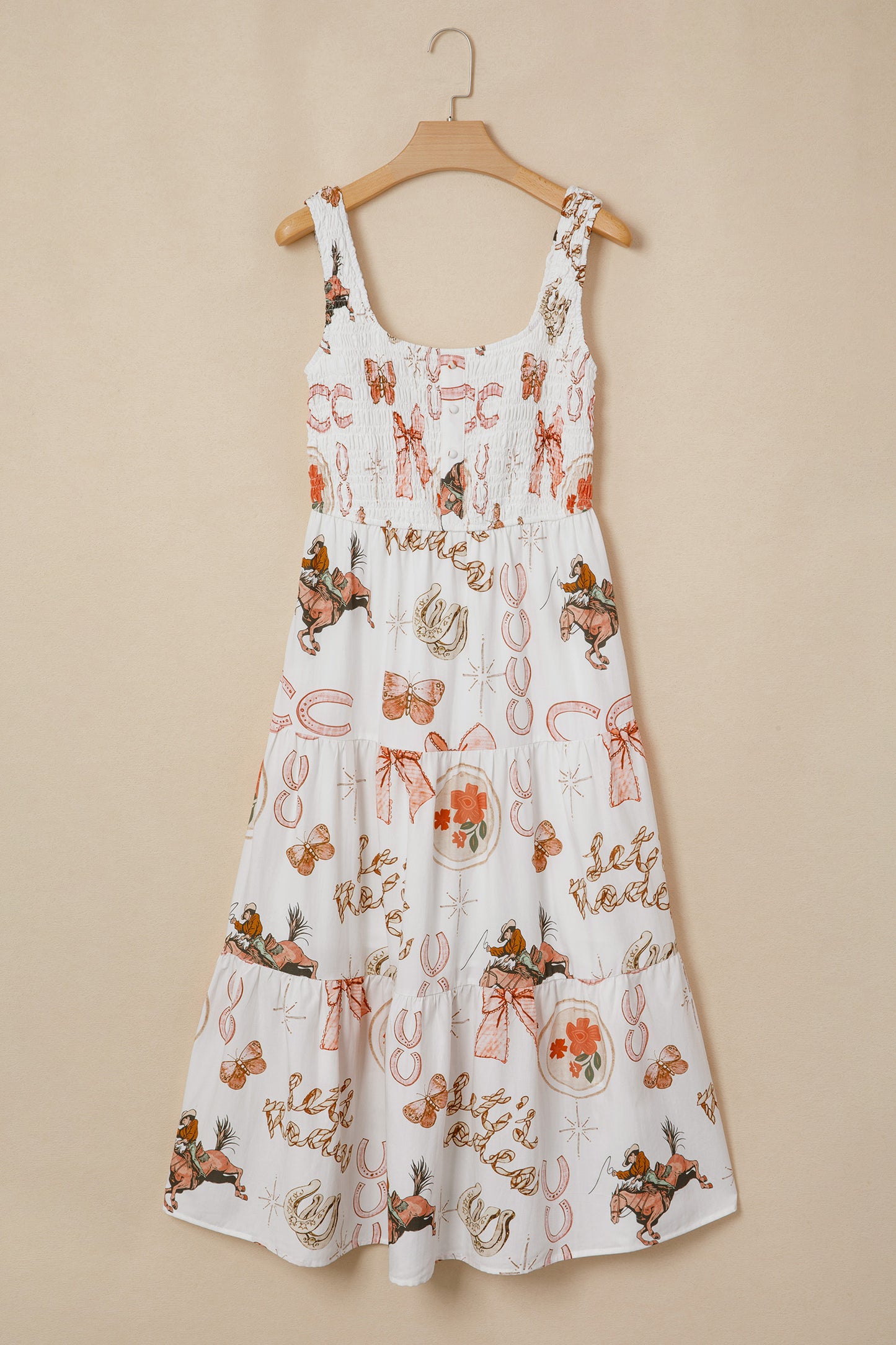 Western Horseshoe Midi Dress