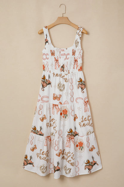 Western Horseshoe Midi Dress