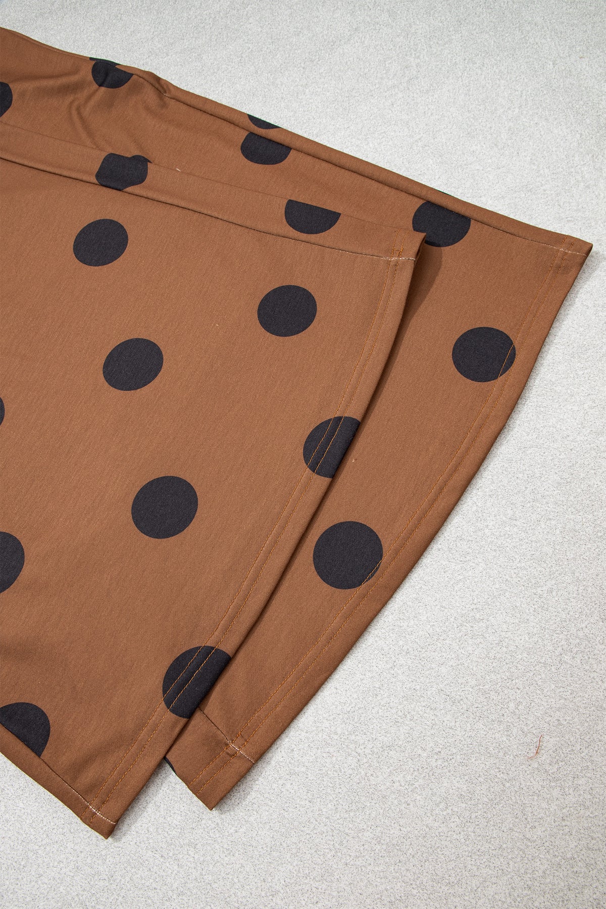 Polka Dot Wide Leg Elastic Waist Casual Pants
