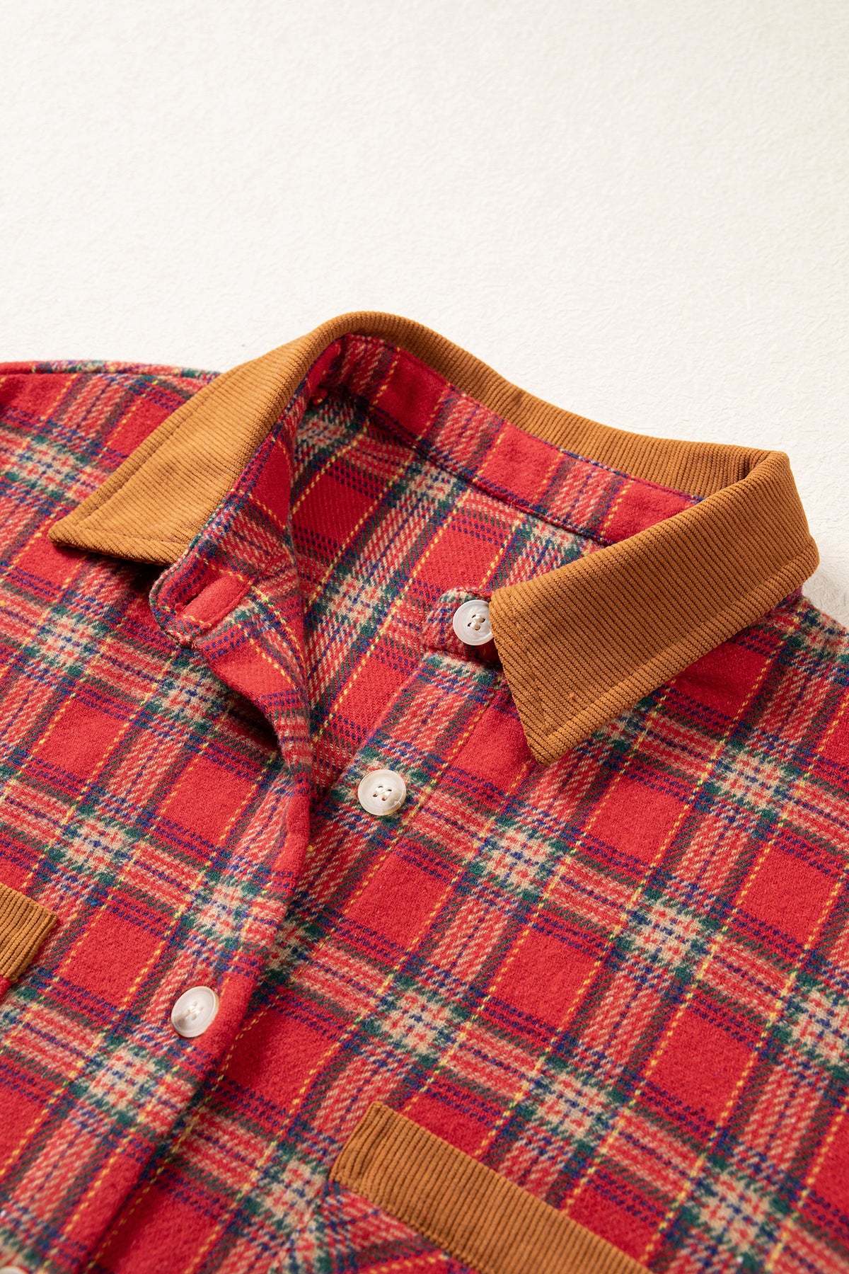 Plaid Color Block Shacket
