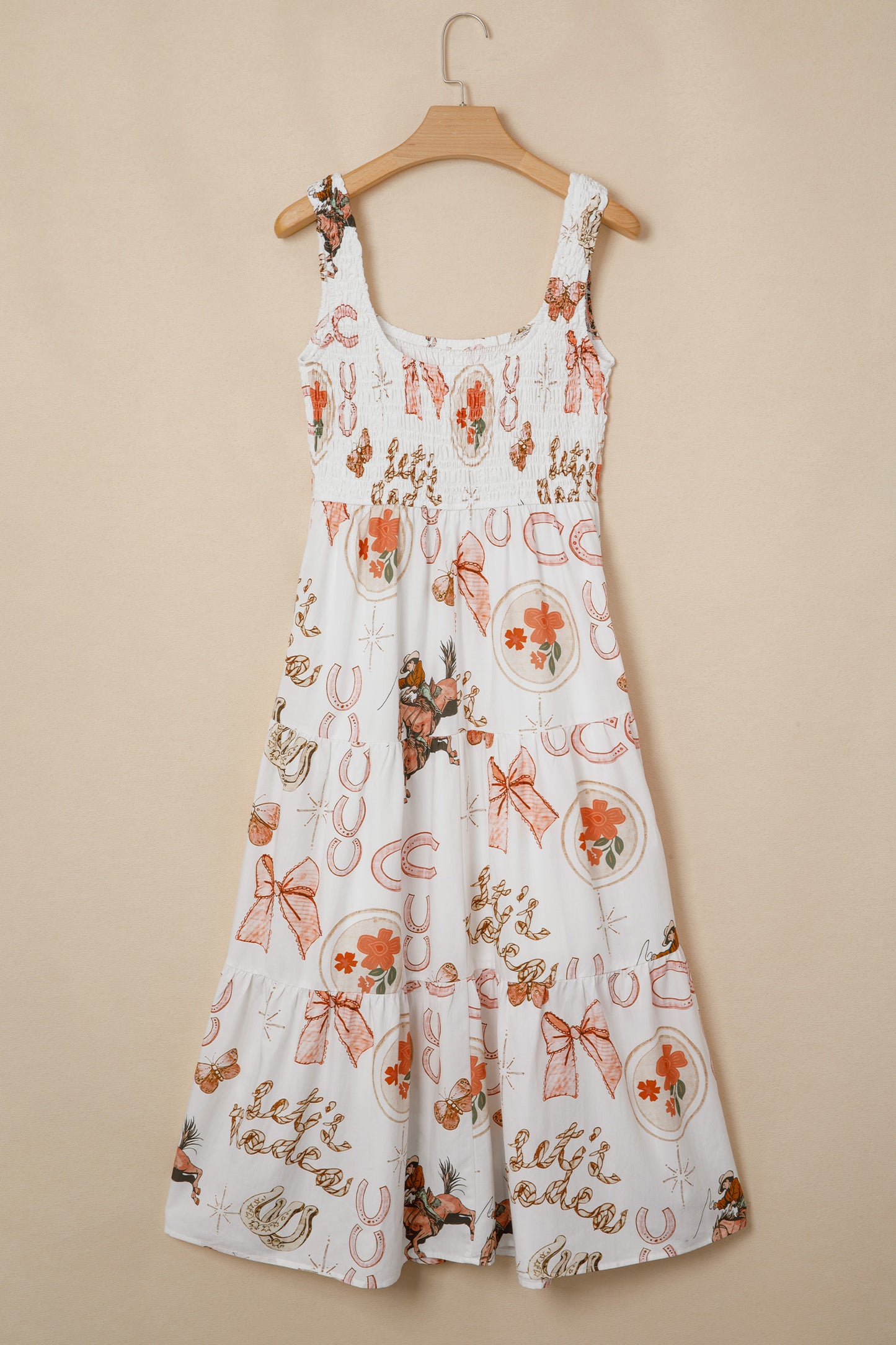 Western Horseshoe Midi Dress