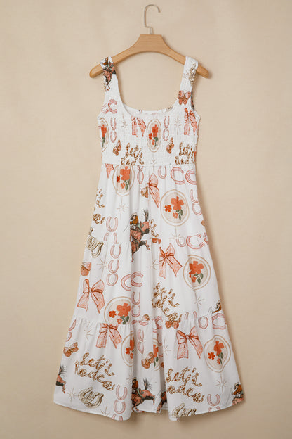 Western Horseshoe Midi Dress