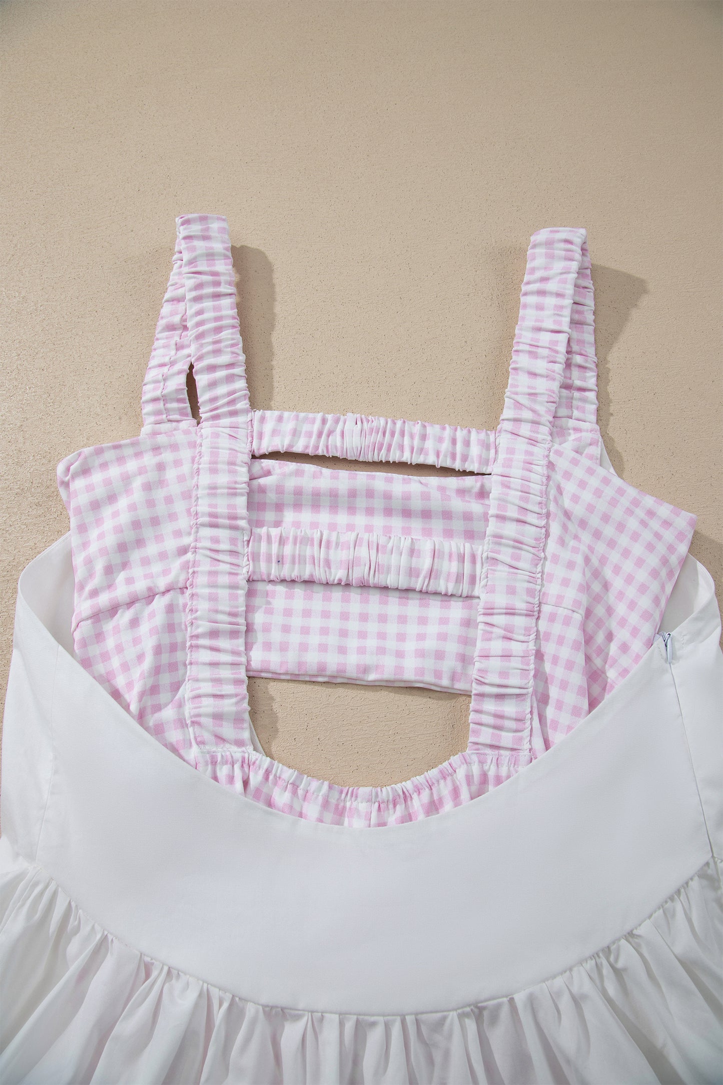 Gingham Loose Mini Dress