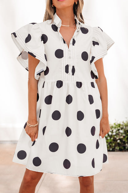 Polka Dot Loose Mini Dress