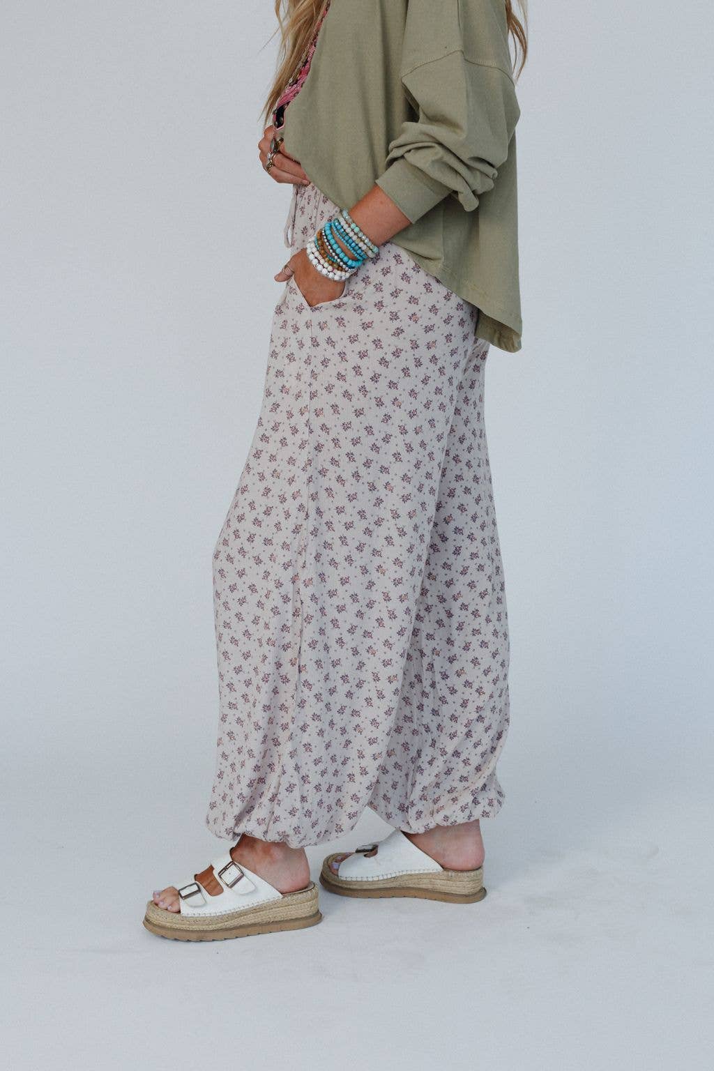 Emberlyn Wide Leg Cinched Pants