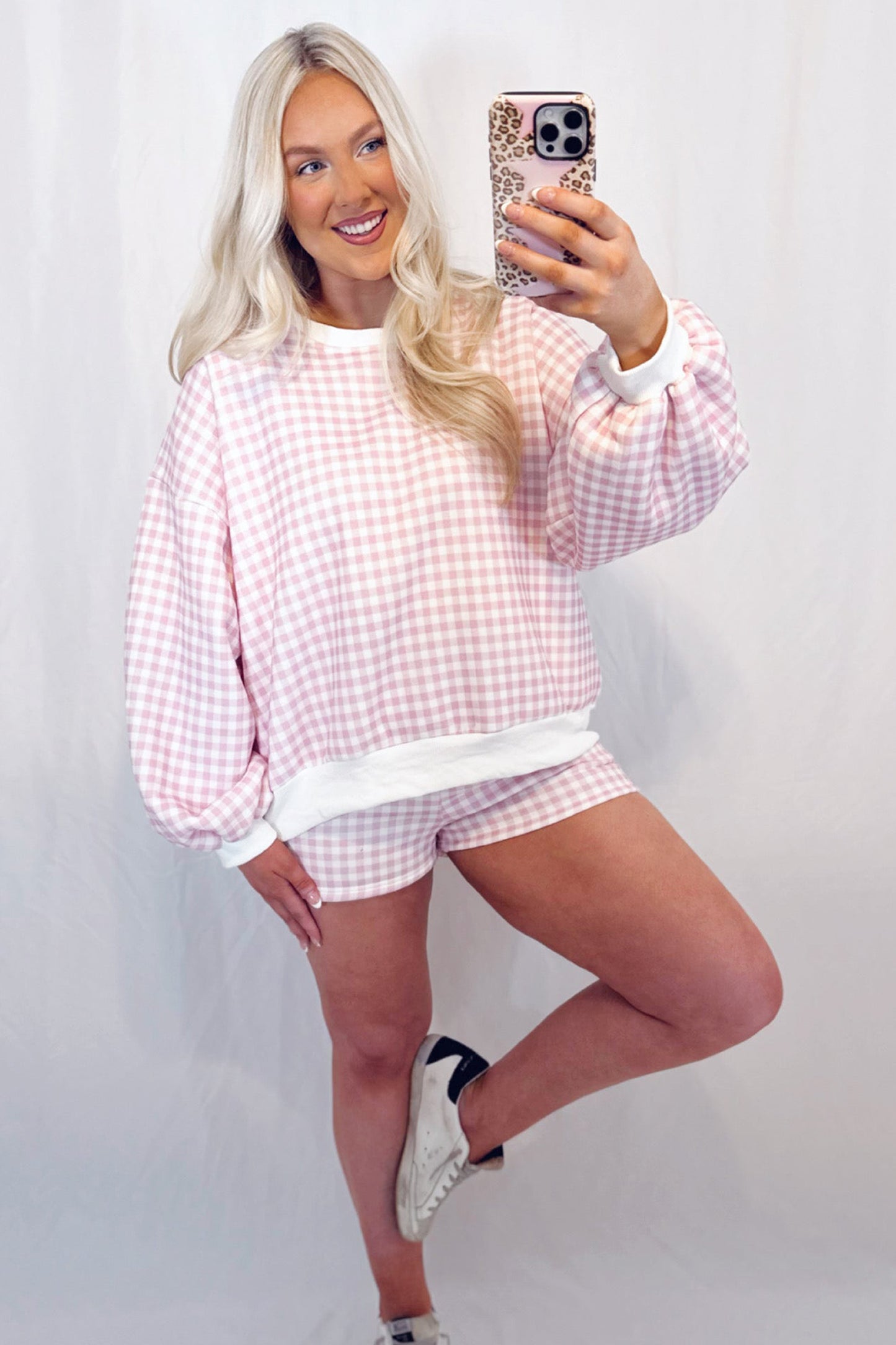 Plaid Baggy 2pcs Outfit