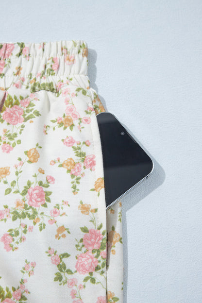 Floral Print 2pcs Set