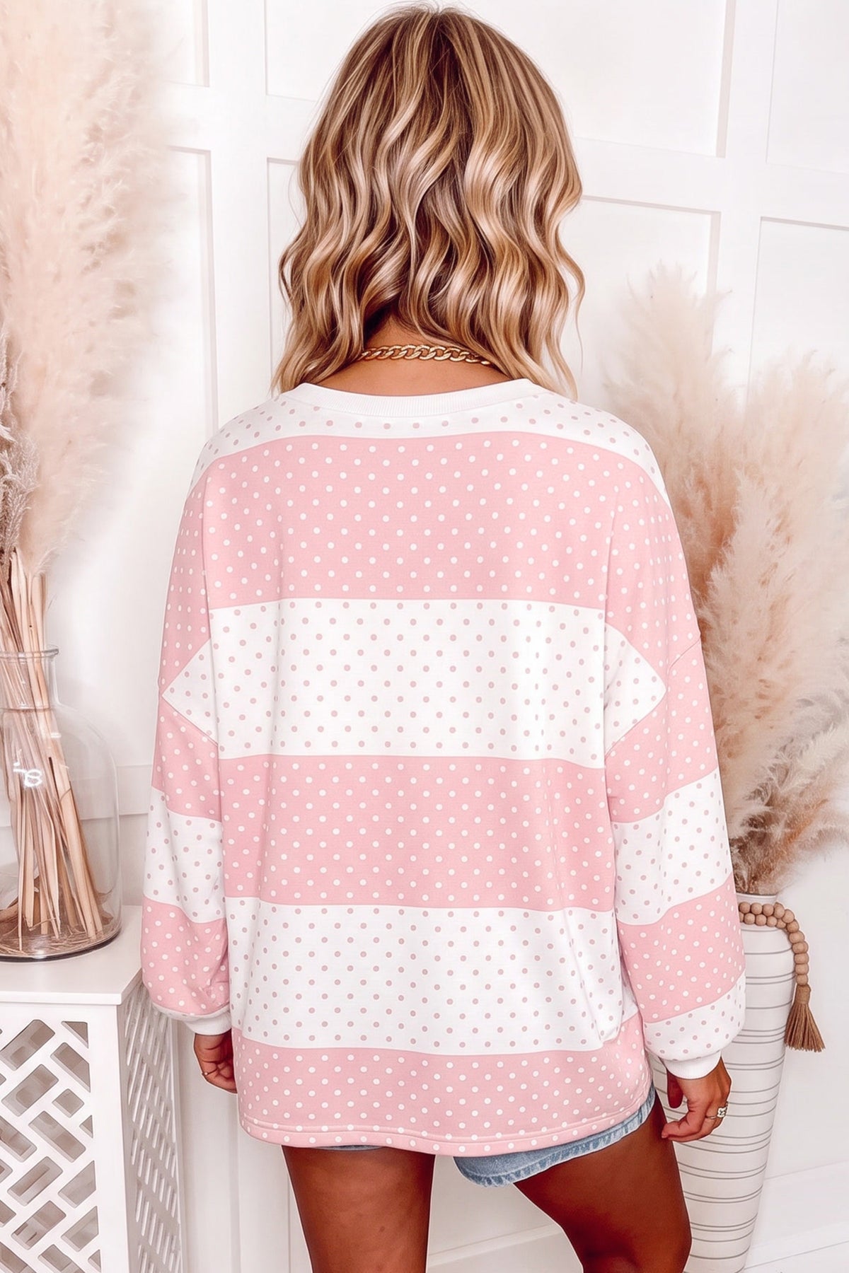 Polka Dot Long Sleeve Top
