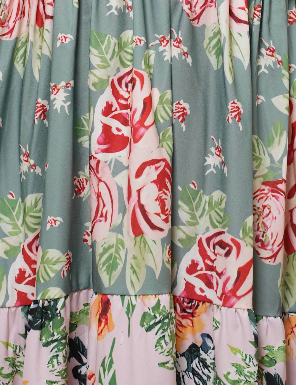 Sunset Bloom Tie-Shoulder Floral Maxi Dress