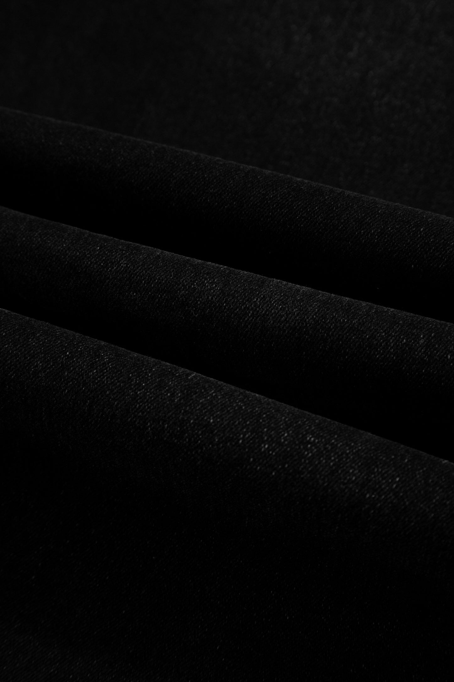Black Frayed Cropped Straight Jeans